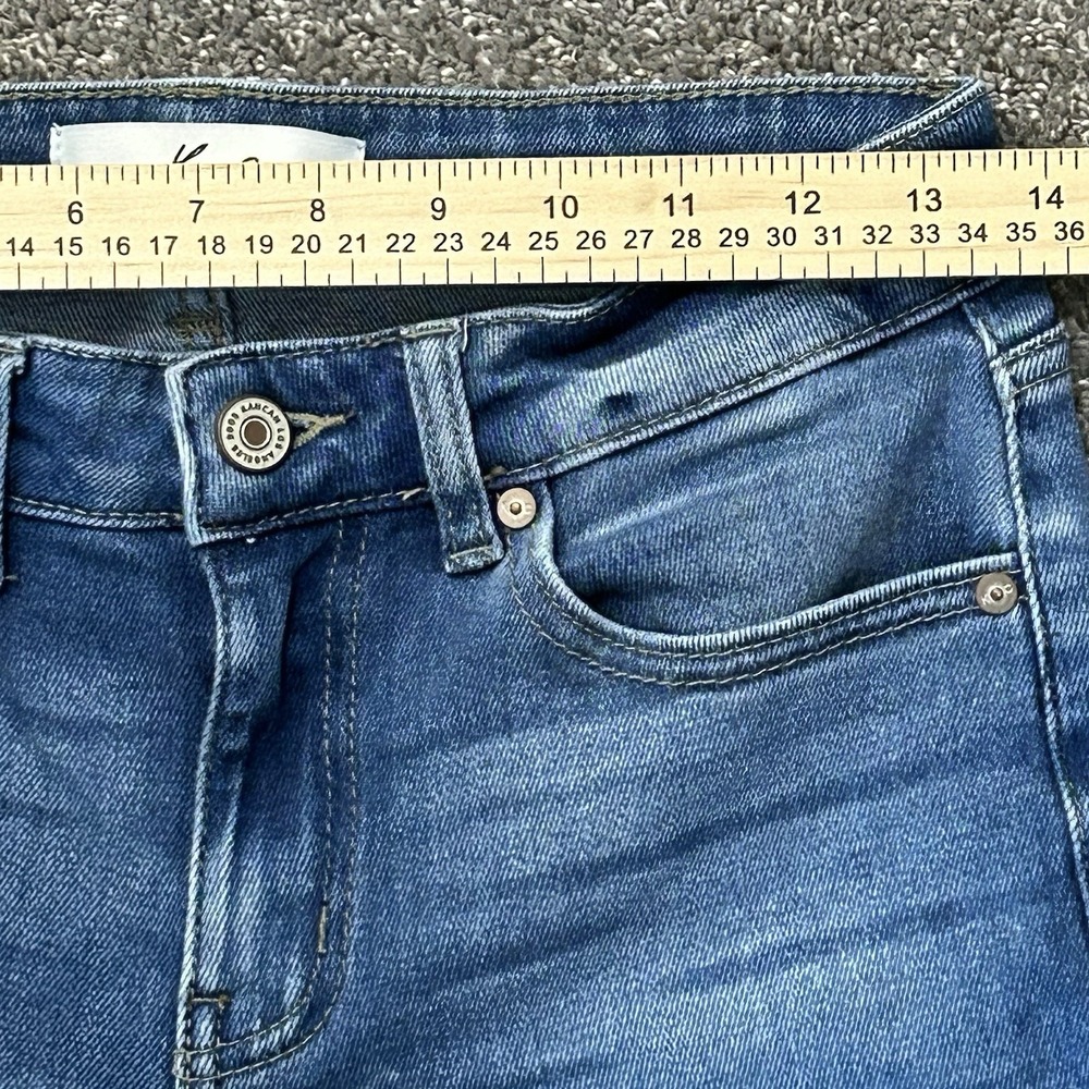 Kancan Mid-Rise Distressed Skinny Jeans | Women's Size 7/27 - Picture 9 of 12